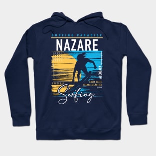 Retro Nazare Portugal Surfing // Surfers Paradise // Surf Portugal Hoodie